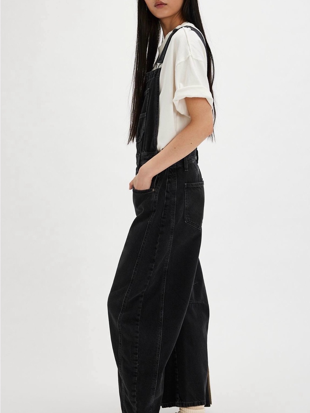 Free people Good Luck Barrel overalls $148 - Picture 3 of 8